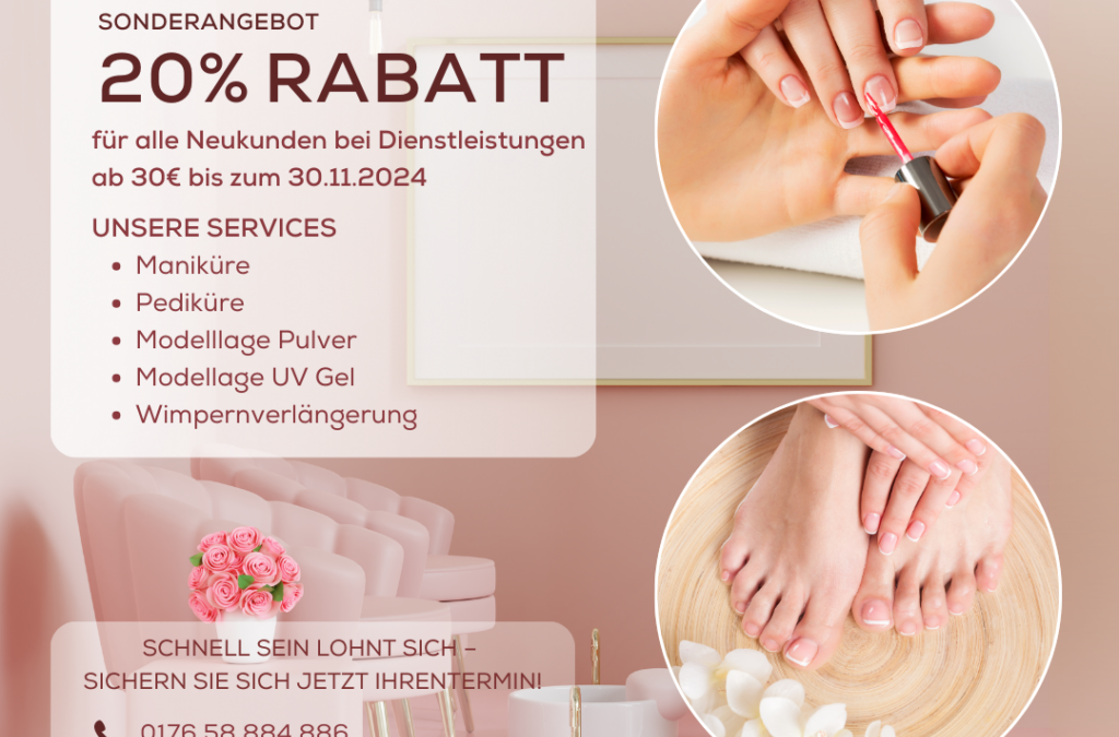 20% RABATT für Neukunden bei Avy Beauty in Neu-Isenburg!